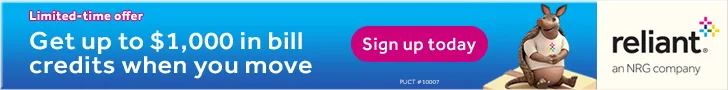 Placeholder advertisement, energy provider offer