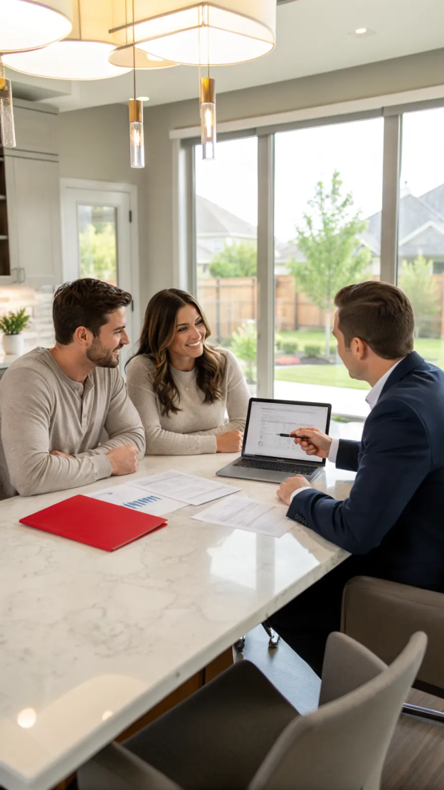 A first-time buyer meeting a local lender in Burleson
