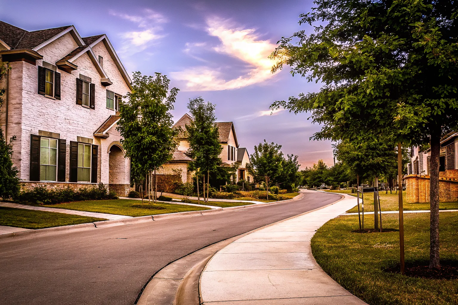 Pecan Grove neighborhood in Burleson, TX